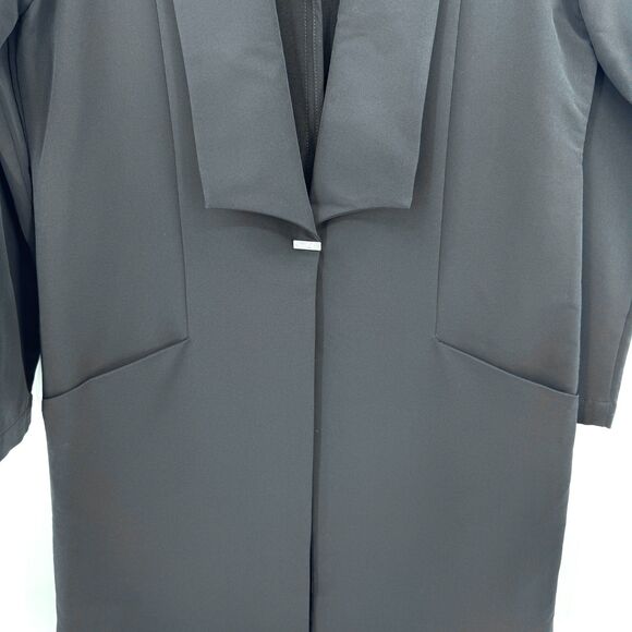 BETABRAND Black Modern 1 Button Long Travel Blazer Jacket Size XS - Picture 3 of 7
